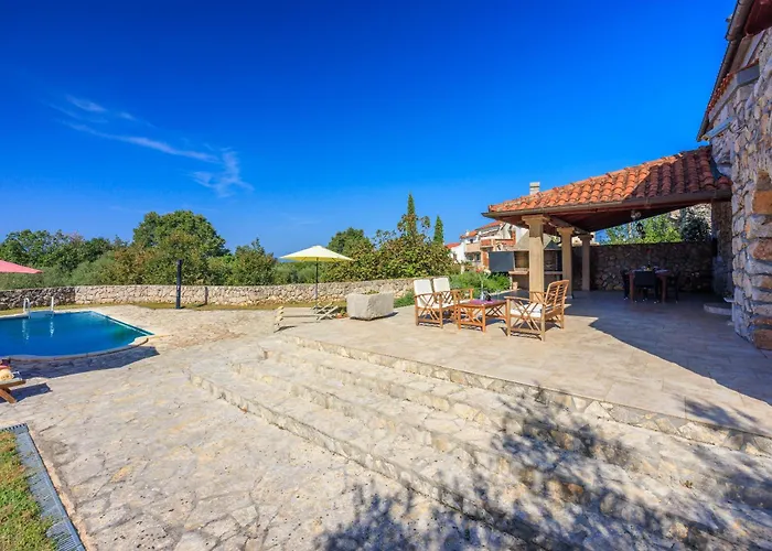 Karlo - Sabljici - Island Of Krk - Traditional Stone With Pool * Sveti Anton (Krk)