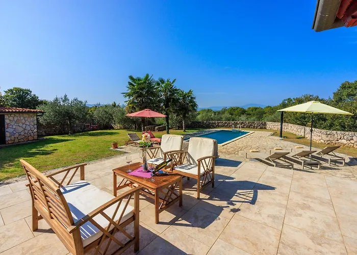 Karlo - Sabljici - Island Of Krk - Traditional Stone With Pool Villa *