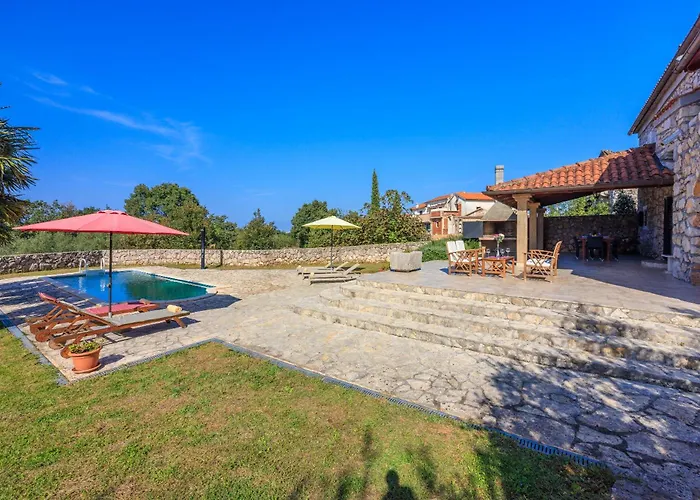 Karlo - Sabljici - Island Of Krk - Traditional Stone With Pool * Sveti Anton (Krk)
