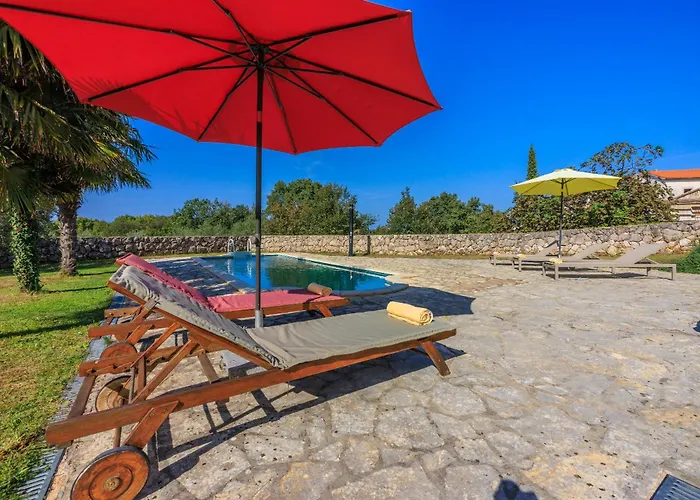 Villa Karlo - Sabljici - Island Of Krk - Traditional Stone With Pool *